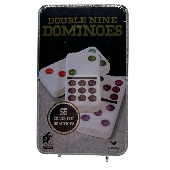 Cardinal Classics Double Nine Dominoes Set in Collectible Storage Tin - Picture 3 of 6